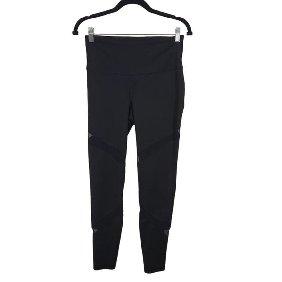 Old Navy Mesh Panel Workout Leggings in Black -‎ Size medium - Picture 1 of 9
